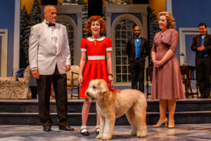 The cast of the musical Annie Warbucks performs at Theatre at the Center in Munster, Ind., Wednesday, November 16, 2016. Photo by Guy Rhodes