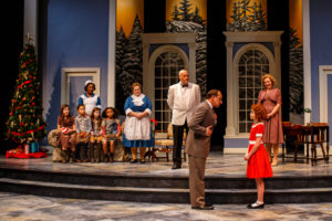 The cast of the musical Annie Warbucks performs at Theatre at the Center in Munster, Ind., Wednesday, November 16, 2016. Photo by Guy Rhodes